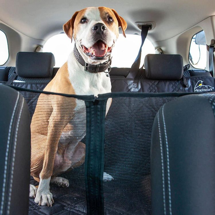Meadowlark® Hammock Dog Car Seat Cover with Mesh Window - Waterproof, XL