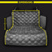 Picture of meadowlark Cargo Liner Protector with dimensions.