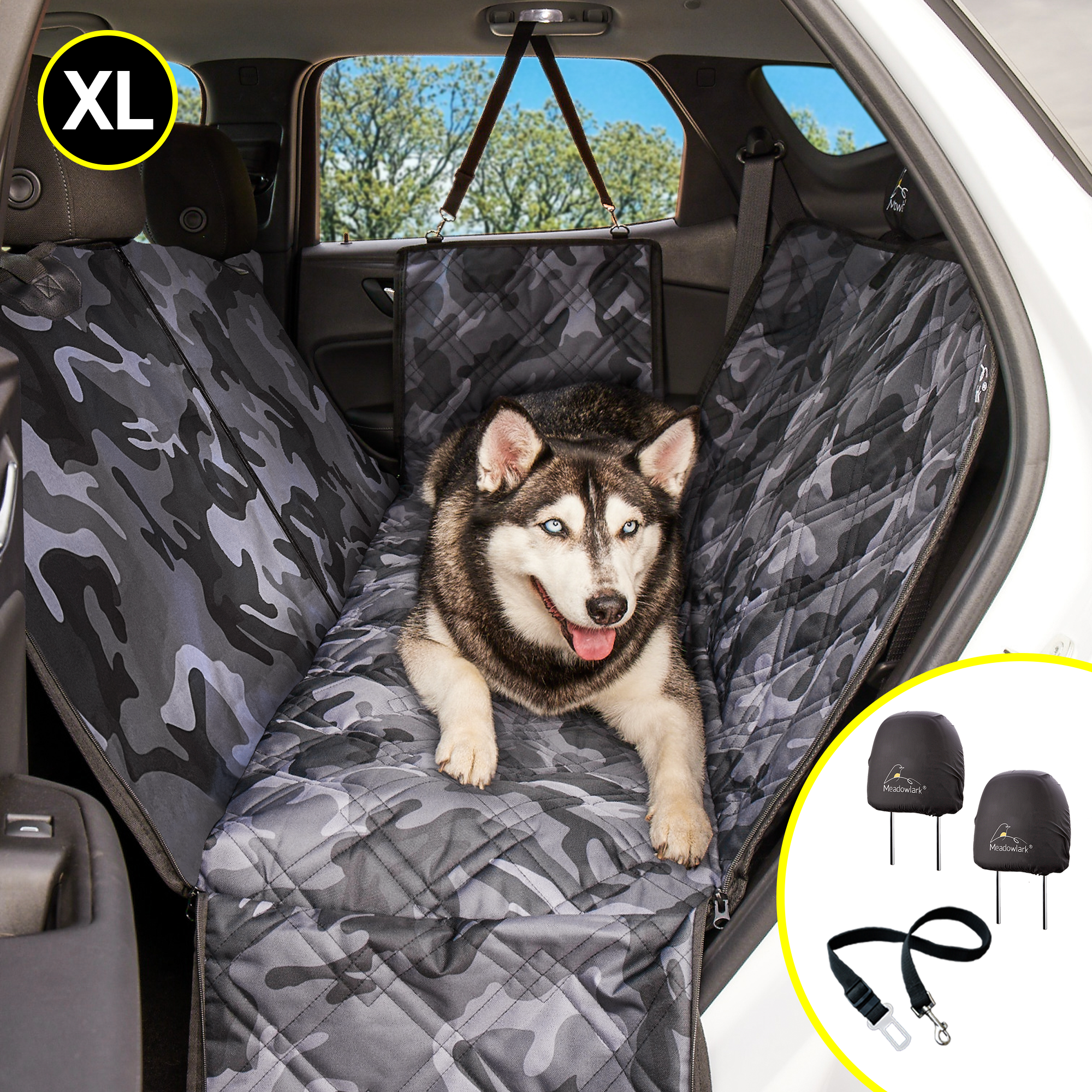 Dog Car Seat Cover Waterproof Hammock for Cars, Trucks and SUVs